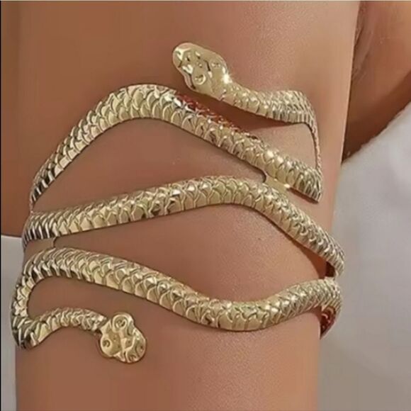 New ZARA Gold Sepentine upper Arm Bracelet - Picture 5 of 9